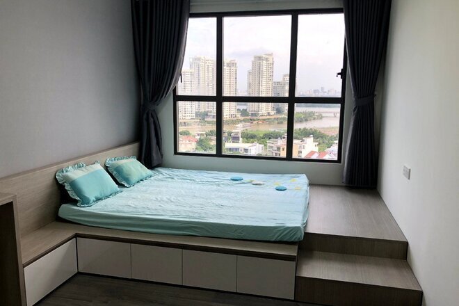 Cho thuê căn hộ 2PN 75m2 giá 17 triệu view trực diện sông Sài Gòn
