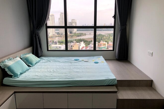 Cho thuê căn hộ 2PN 75m2 giá 17 triệu view trực diện sông Sài Gòn
