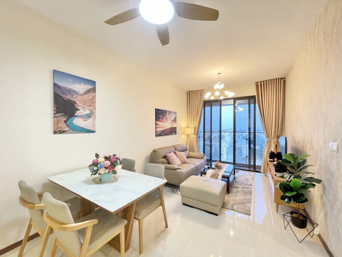 Cho thuê 2PN One Verandah Full nội thất giá 20,6 triệu đẹp tầng cao mát mẻ