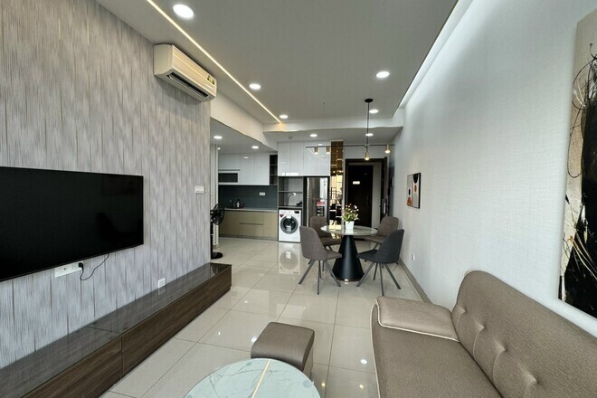 Cho thuê 1PN Nhà mới, giá 16 triệu bao phí view sông The Sun Avenue Quận 2