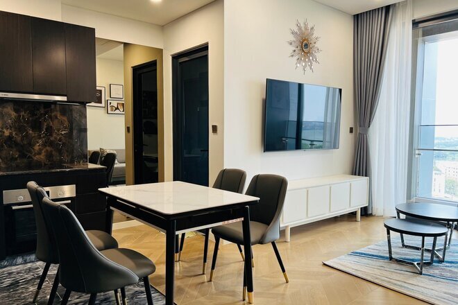 2 phòng ngủ full nội thất cao cấp giá 30 triệu 74m2 Lumiere Riverside