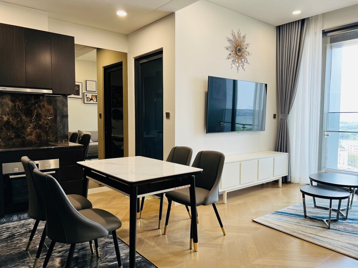 2 phòng ngủ full nội thất cao cấp giá 30 triệu 74m2 Lumiere Riverside