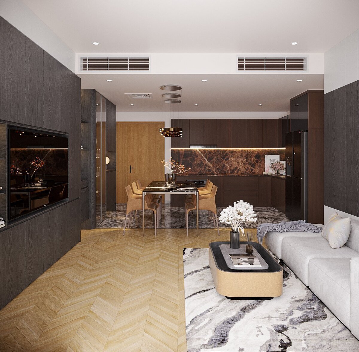 2 phòng ngủ full nội thất cao cấp giá 30 triệu 74m2 Lumiere Riverside