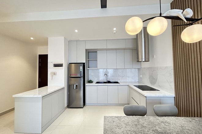 Căn hộ 2PN nhà mới 100% chưa qua sử dụng tone màu rất cuốn khách