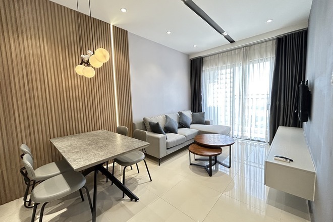 Căn hộ 2PN nhà mới 100% chưa qua sử dụng tone màu rất cuốn khách