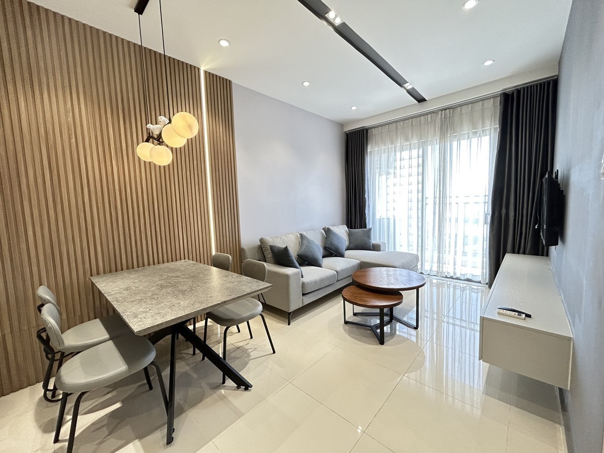 Căn hộ 2PN nhà mới 100% chưa qua sử dụng tone màu rất cuốn khách