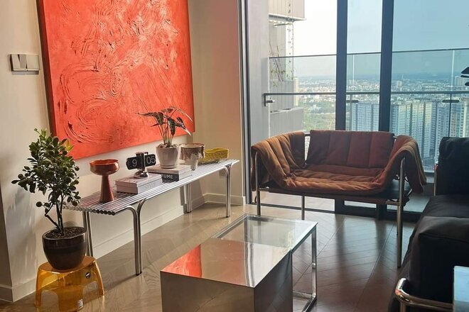 Căn hộ 2PN Lumiere Riverside 69m2 giá 35 triệu full nội thất nhà đẹp tầng cao