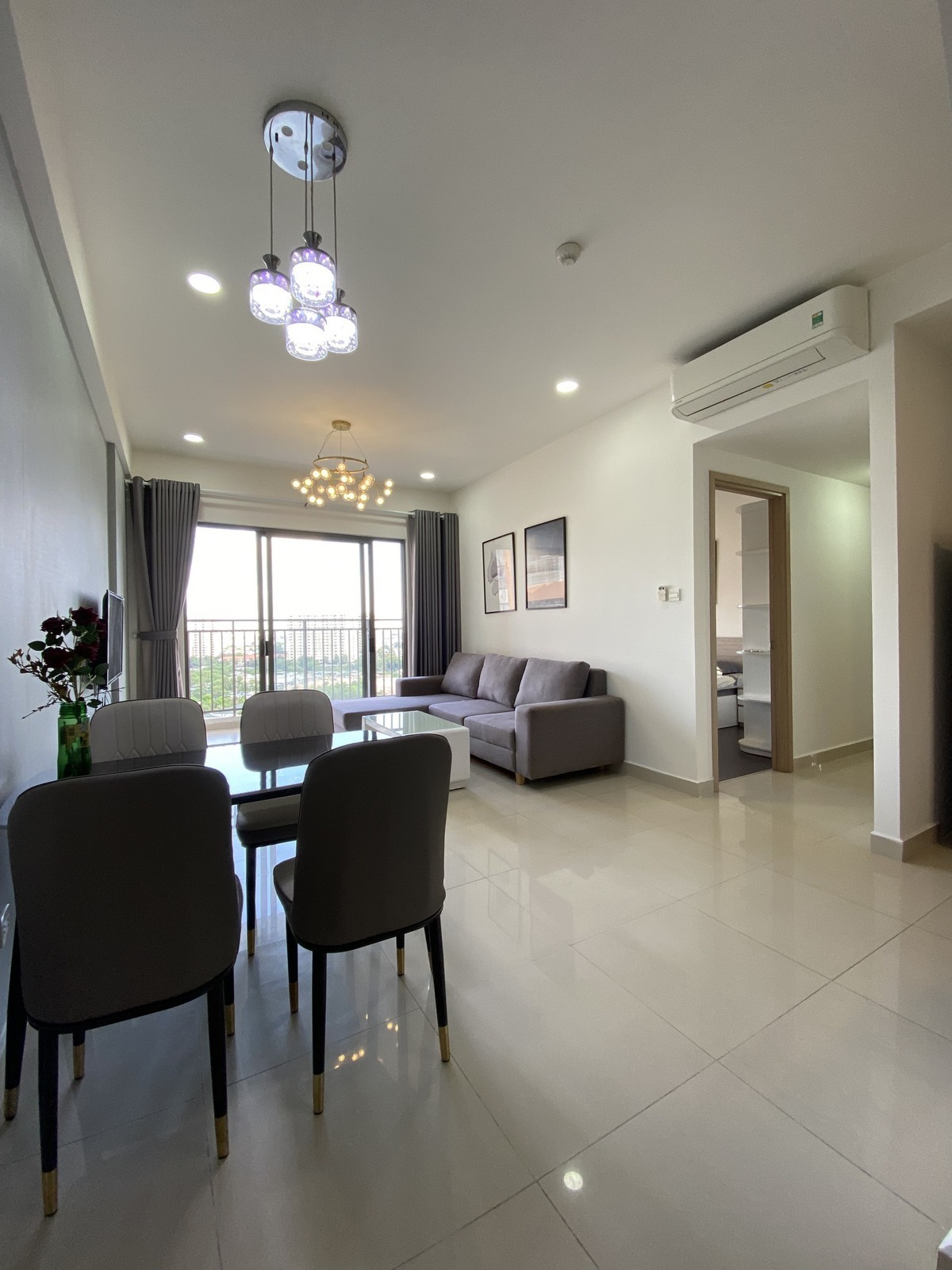 Cho thuê căn hộ 3pn full nội thất giá 20 triệu view thành phố căn góc