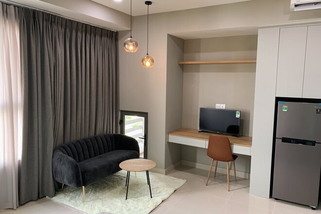 Cho thuê căn hộ Studio siêu đẹp, nhà mới Full nội thất The Sun Avenue Quận 2