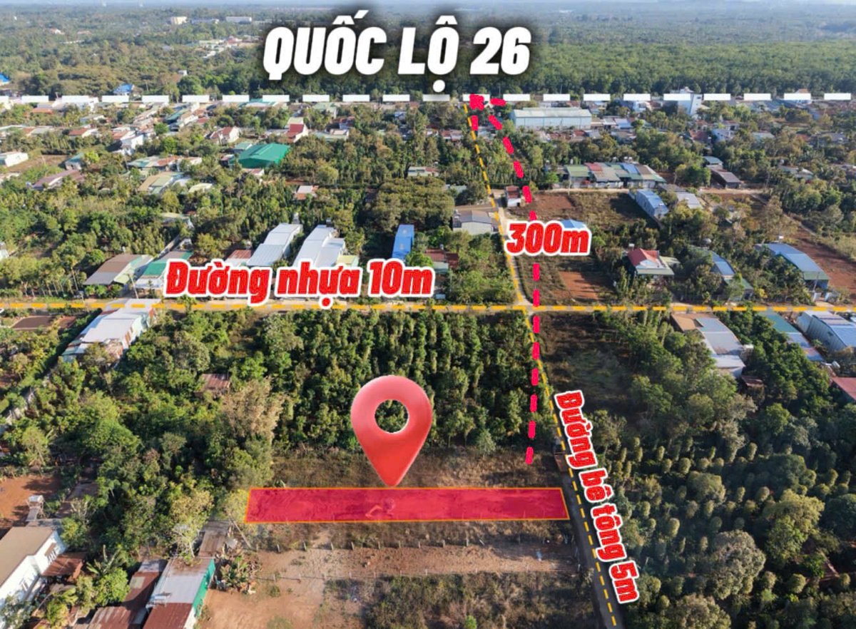 Đất Kotam ngay KM11 Quốc Lộ 26 diện tích 261m2 giá quá rẻ