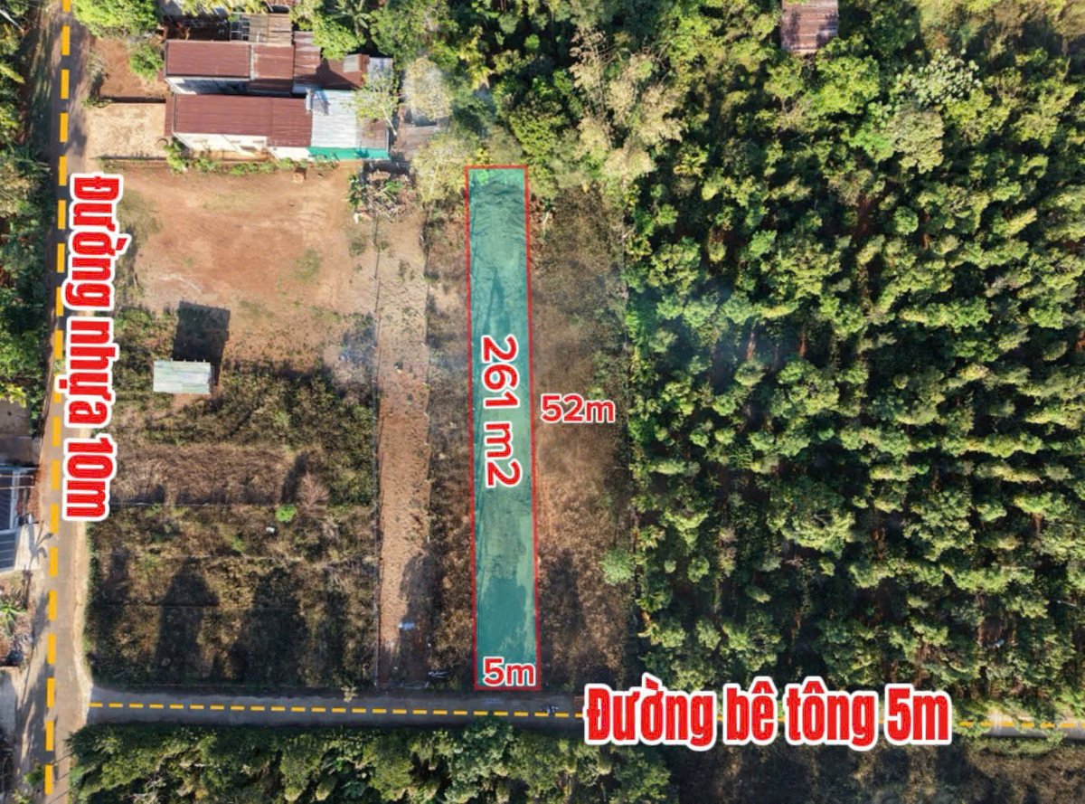 Đất Kotam ngay KM11 Quốc Lộ 26 diện tích 261m2 giá quá rẻ