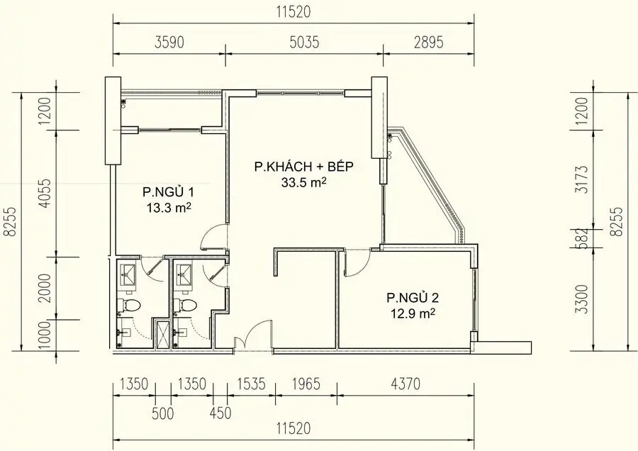 Thiết kế 84.34 m2