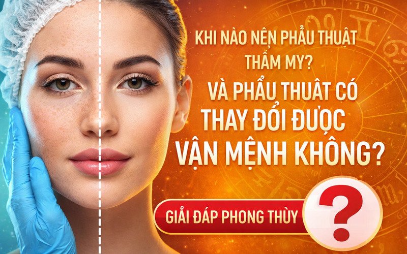 KHI NÀO NÊN PHẪU THUẬT THẨM MỸ? VÀ PHẪU THUẬT CÓ THAY ĐỔI ĐƯỢC VẬN MỆNH KHÔNG?