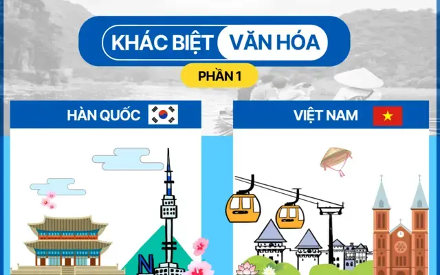 MỘT SỐ KHÁC BIỆT VĂN HÓA GIỮA HÀN QUỐC & VIỆT NAM (PHẦN 1)