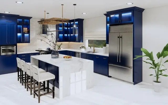 Classic Blue Kitchen - USA