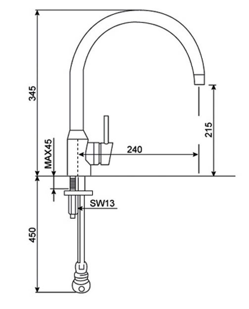 vòi rửa chén american standard wf-5608 minimalistic