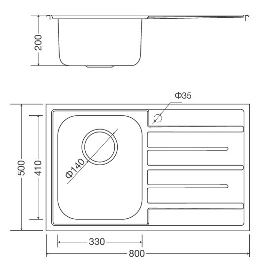 chậu rửa malloca ms 1017 new inox 304