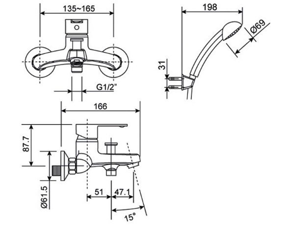 vòi sen nóng lạnh american standard seva wf-6511
