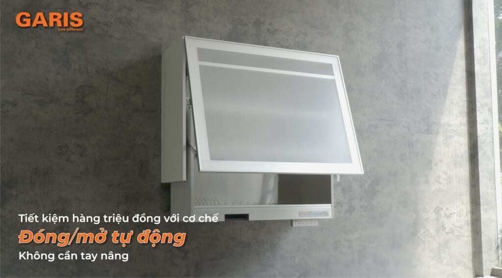 giá bát đĩa nâng hạ điện có sấy khô