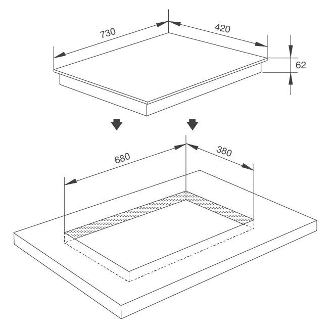 bếp điện từ malloca mh-732 irn kết hợp hồng ngoại đen