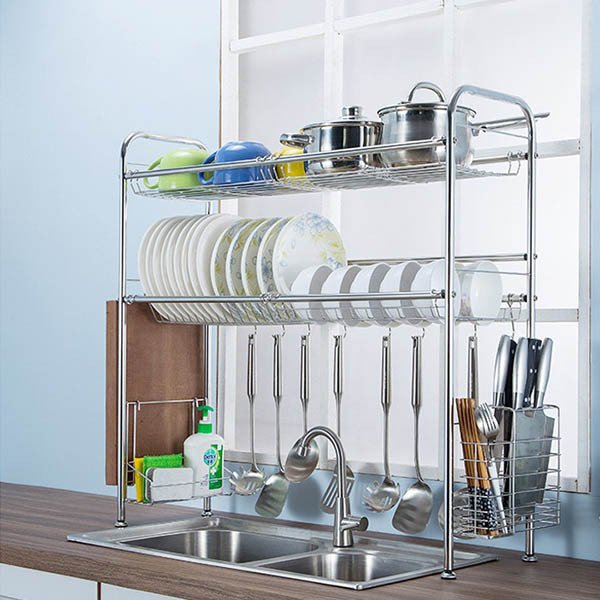 4. giá để bát đĩa inox 3 tầng cố định gb07e