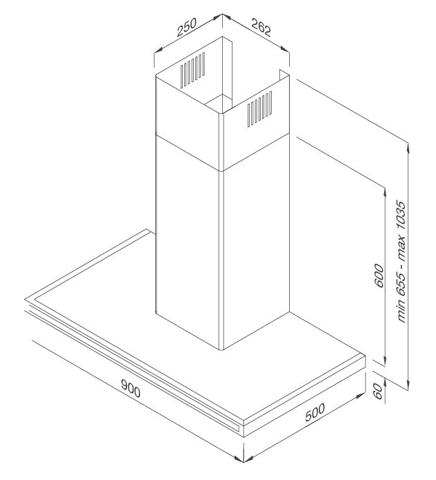 máy hút khói khử mùi malloca zeta k1573 áp tường