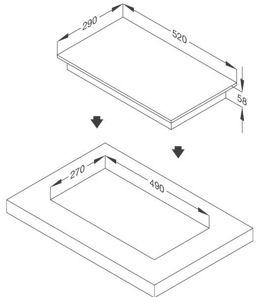 bếp từ malloca mdi 301 domino 1 vùng nấu