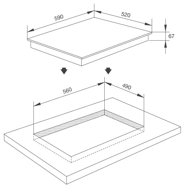 bếp điện hồng ngoại malloca mr 593 có 3 vùng nấu