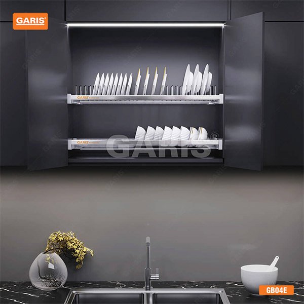 2. giá để bát đĩa inox 2 tầng cố định gb04c