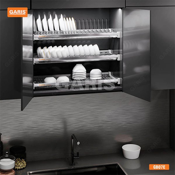 2. giá để bát đĩa inox 2 tầng cố định gb04c