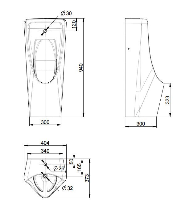 bồn tiểu nam đặt sàn american standard wp-6605