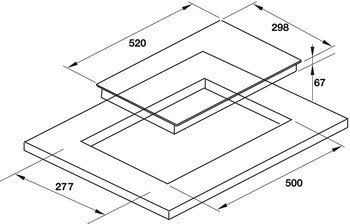 bếp điện hồng ngoại hafele hc-r302d 536.61.670 2 vùng nấu
