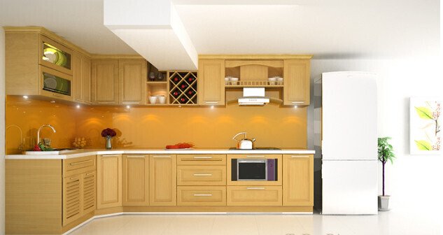 30 mẫu tủ bếp đẹp hình chữ l hiện đại nhất xu hướng năm 2024