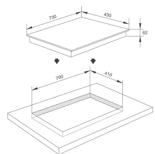 bếp từ malloca mh-732 ei 2 vùng nấu