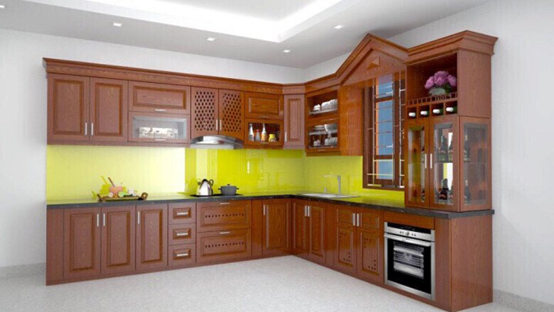 30 mẫu tủ bếp đẹp hình chữ l hiện đại nhất xu hướng năm 2024