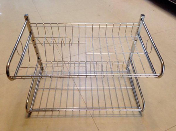 2. giá để bát đĩa inox 2 tầng cố định gb04c
