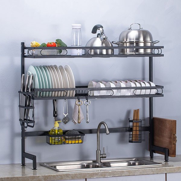 4. giá để bát đĩa inox 3 tầng cố định gb07e