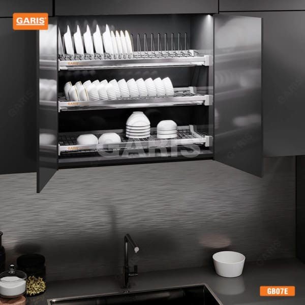 4. giá để bát đĩa inox 3 tầng cố định gb07e