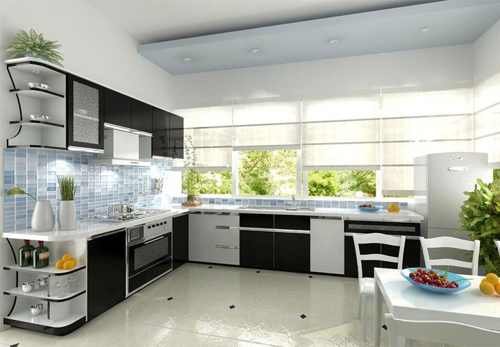 30 mẫu tủ bếp đẹp hình chữ l hiện đại nhất xu hướng năm 2024
