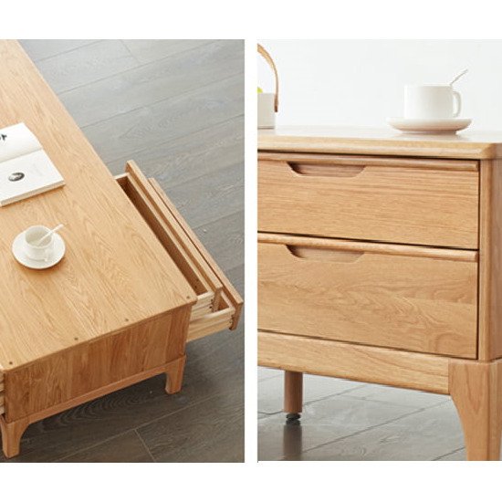 Bàn trà gỗ sồi nga AG 08