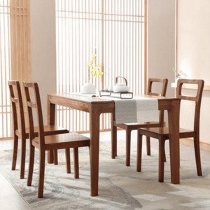 Bàn ăn gỗ sồi 4 ghế AG-03
