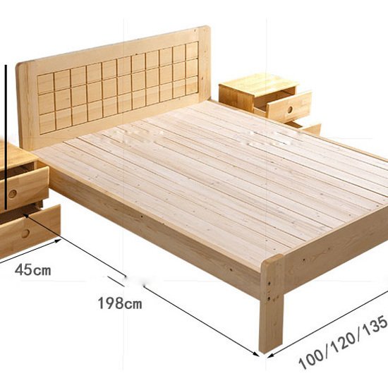 Giường ngủ gỗ tự nhiên thiết kế đẹp AG-03