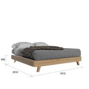 Giường ngủ gỗ tự nhiên thiết kế hiện đại AG-01