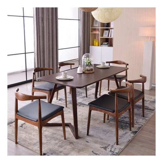 Bộ bàn ăn 6 ghế sừng trâu AG 13