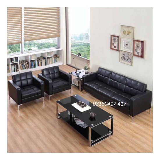 Bộ sofa văn phòng màu đen AG28
