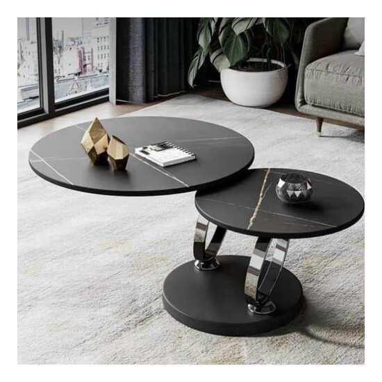 Bàn trà tròn xoay nhập khẩu siêu đẹp AG34
