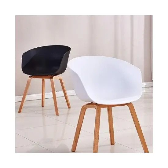 Ghế cafe chân nhựa giả gỗ AG-12