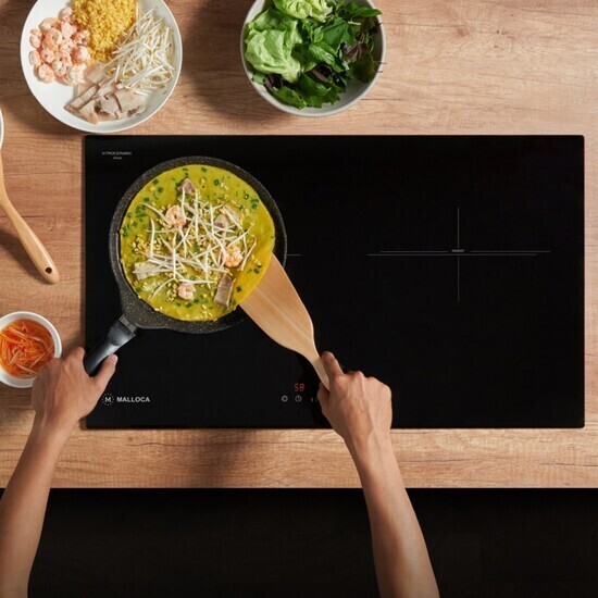 Bếp Điện Từ Malloca MH-732 IRN Kết Hợp Hồng Ngoại đen