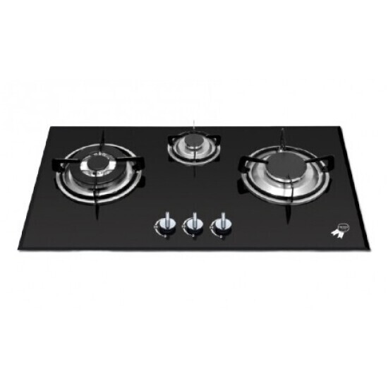 Bếp Gas Malloca GHG 733B NEW Mặt Kính 3 Bếp