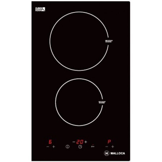 Bếp Điện Từ Malloca MDH-02I Mặt Kính 2 Bếp Domino